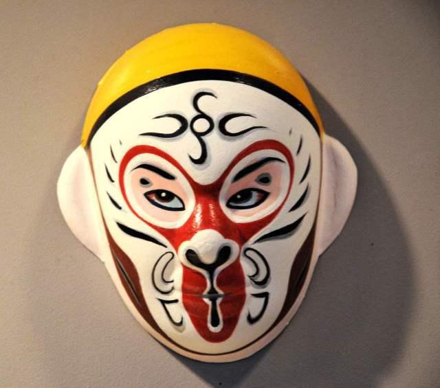 美猴王脸谱图片,猴王风采，戏曲艺术之瑰宝